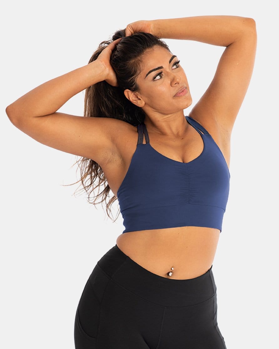 Double Down Bra – Night Swim Navy-2