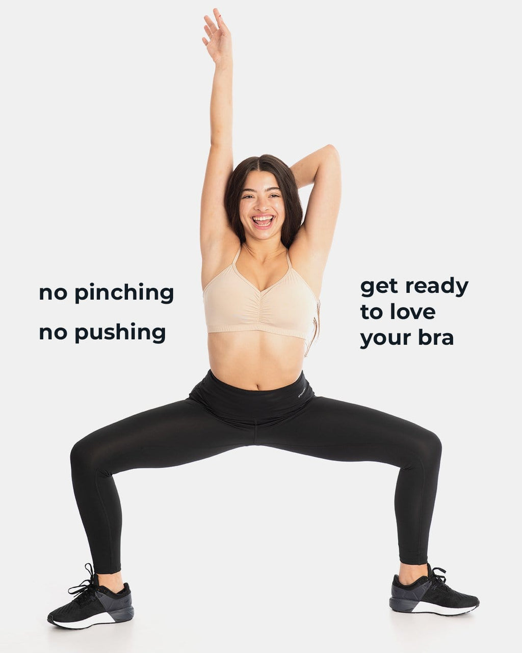 Adjustable Sports Bra – Cream