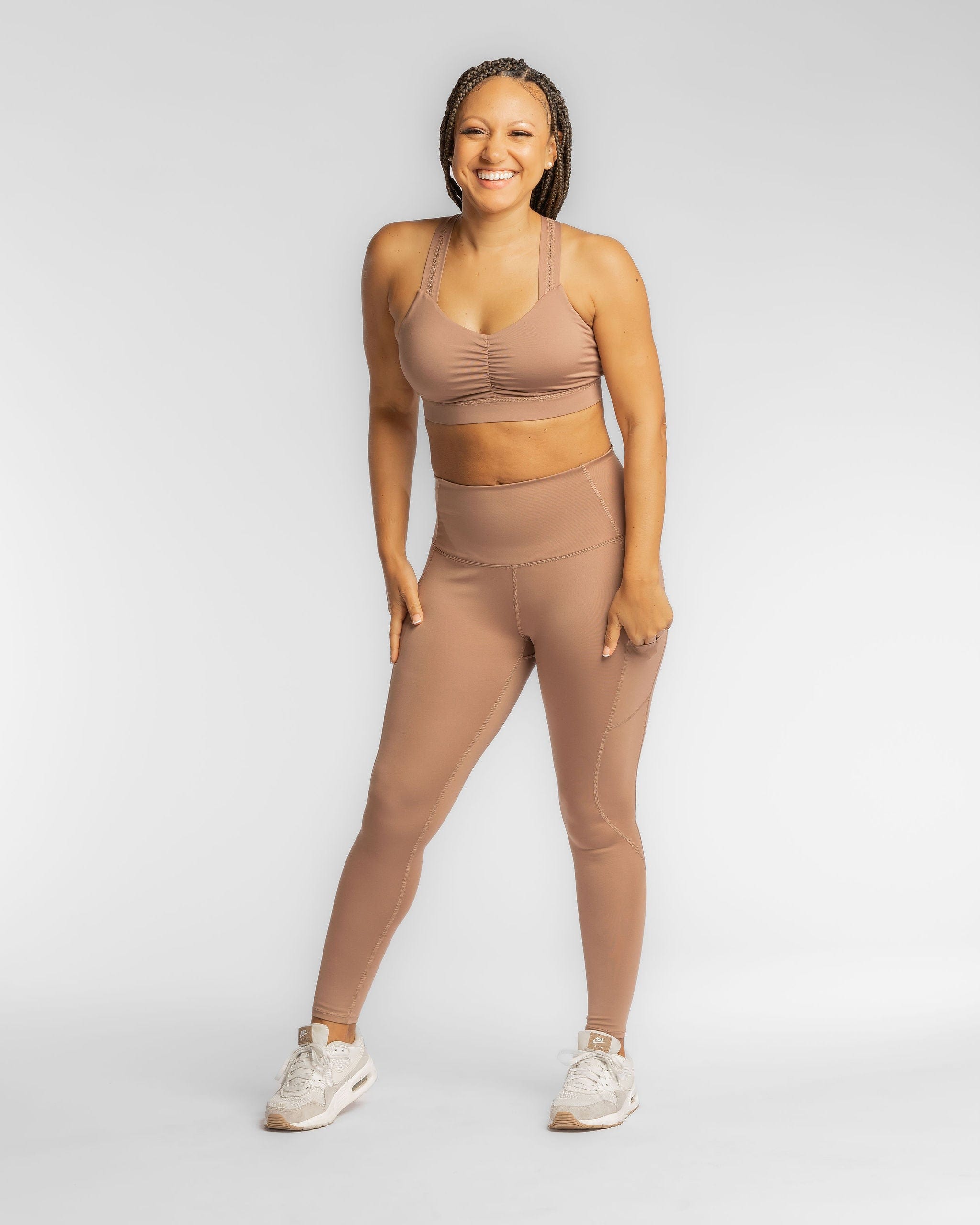Y-Back Sports Bra – Beige