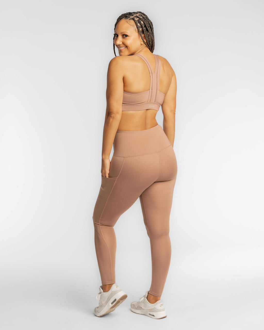 Y-Back Sports Bra – Beige