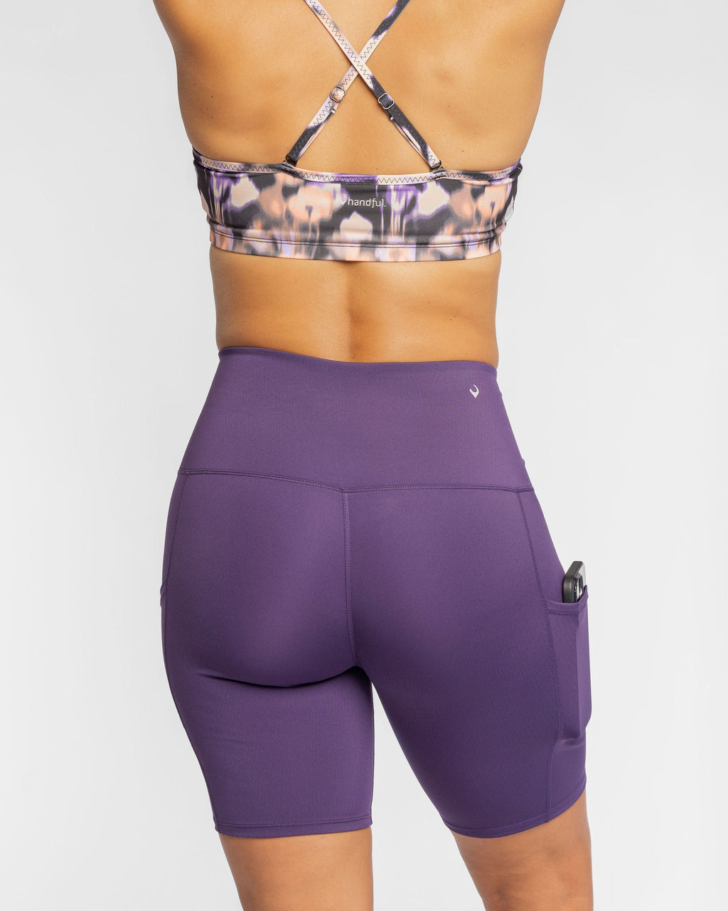 Hi Five High-Waisted Biker Short – Purple Craze-4