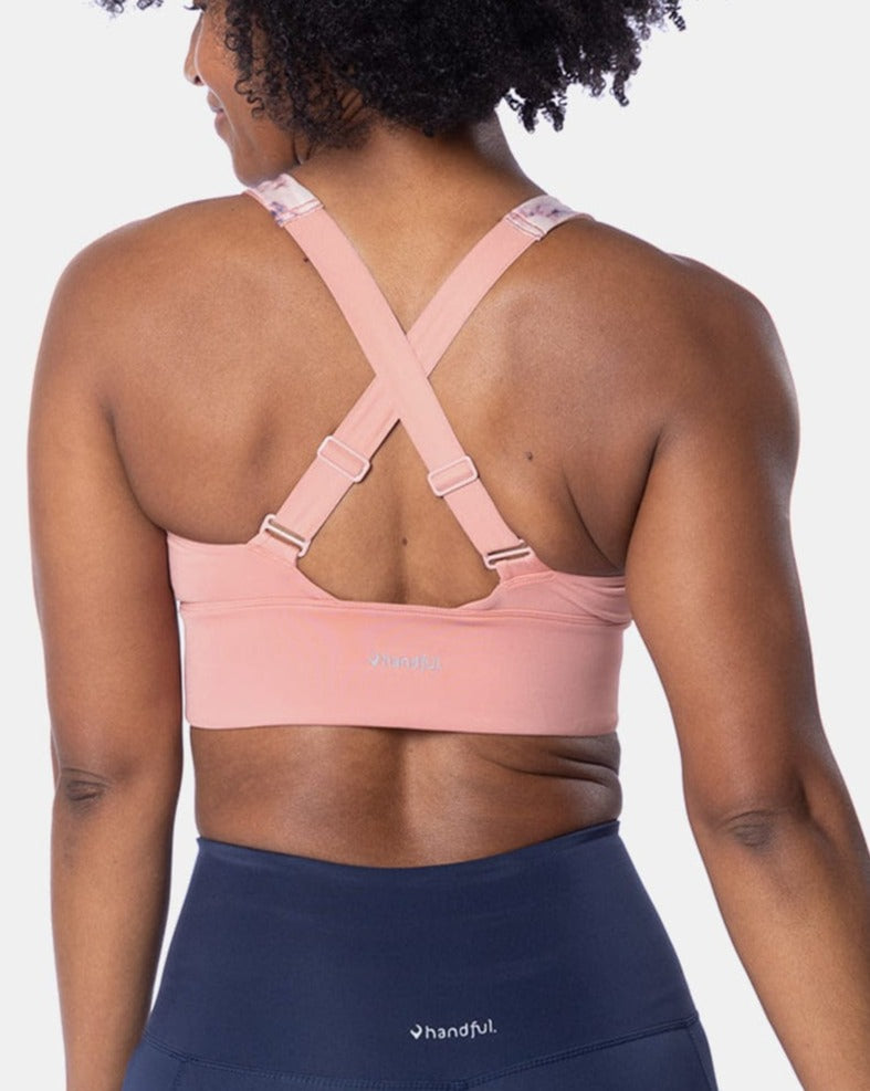 Sports Bra – White/Pink